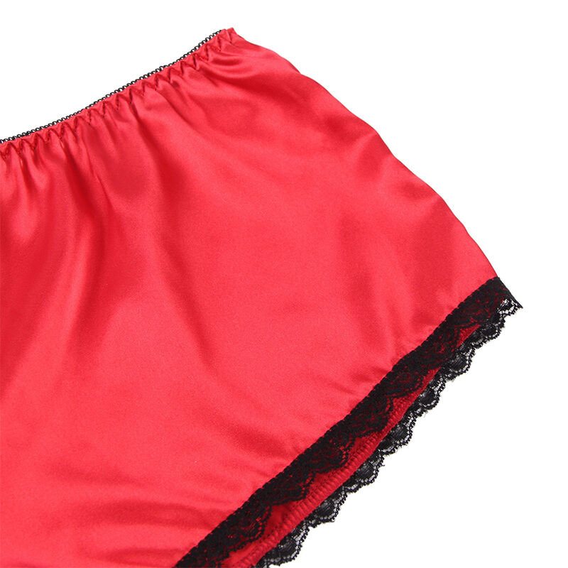 SUBBLIME - 953904 SILK AND LACE NIGHTGOWN + PANTIES RED L/XL SUBBLIME - 953904 SILK AND LACE NIGHTGOWN + PANTIES RED L/XL