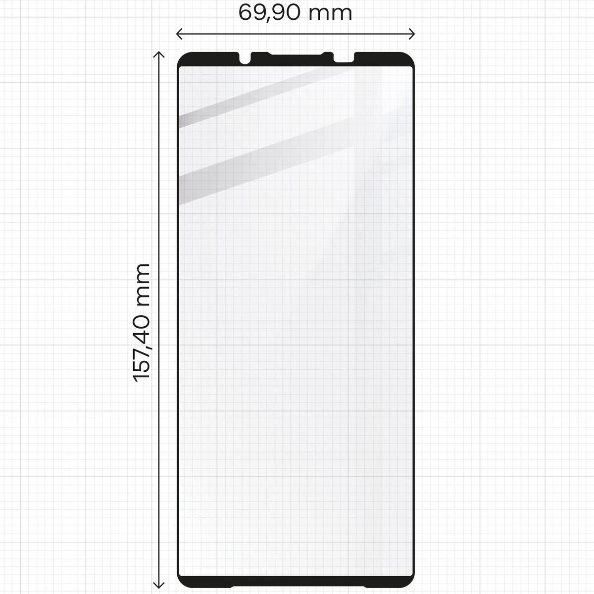 BIZON Edge 2x screen glass + camera glass Sony Xperia 1 VI