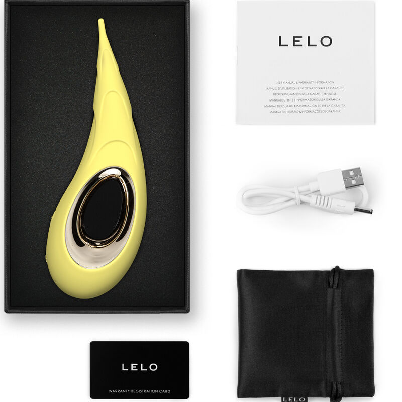 LELO DOT CRUISE CLITORAL STIMULATOR LEMON SORBET