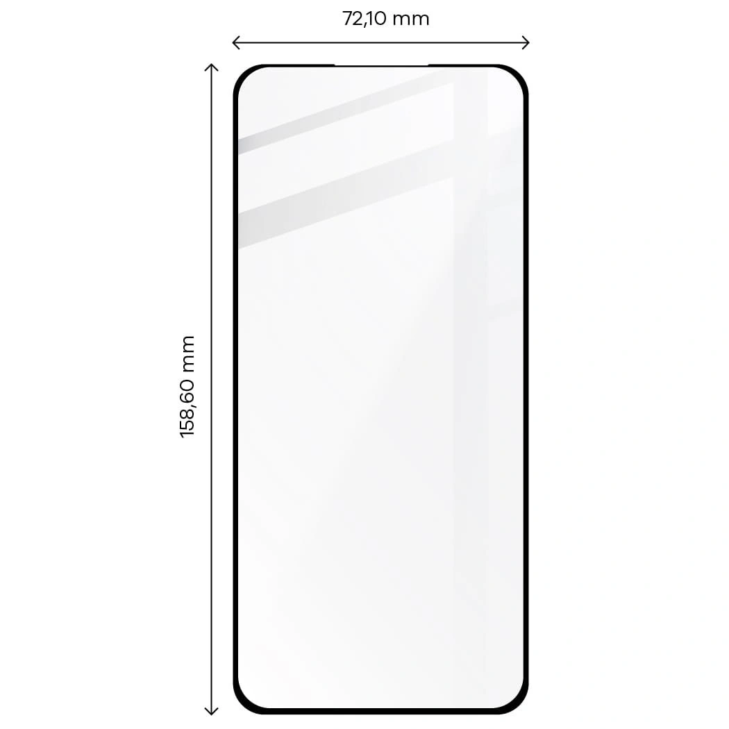 Bizon Glass Edge 3D tempered glass - [2 PACK] + lens protection Xiaomi 12 Pro black