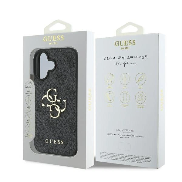 Case Guess GUHCP16L4GMGGR Apple iPhone 16 Pro hardcase 4G Big Logo black