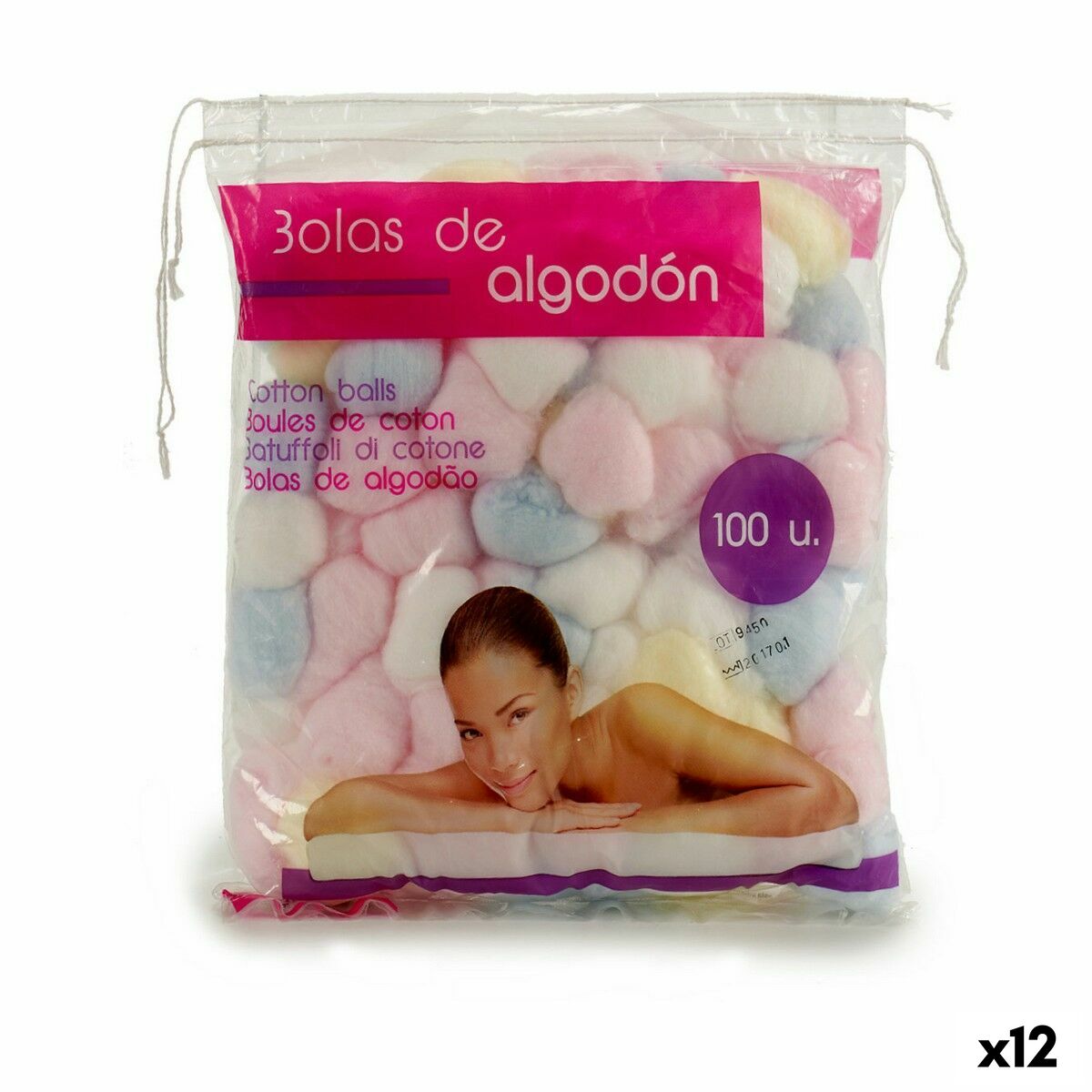 Cotton Multicolour Balls (12 Units)