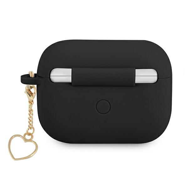 Guess GUAPLSCHSK Apple AirPods Pro black Silicone Charm Heart Collection