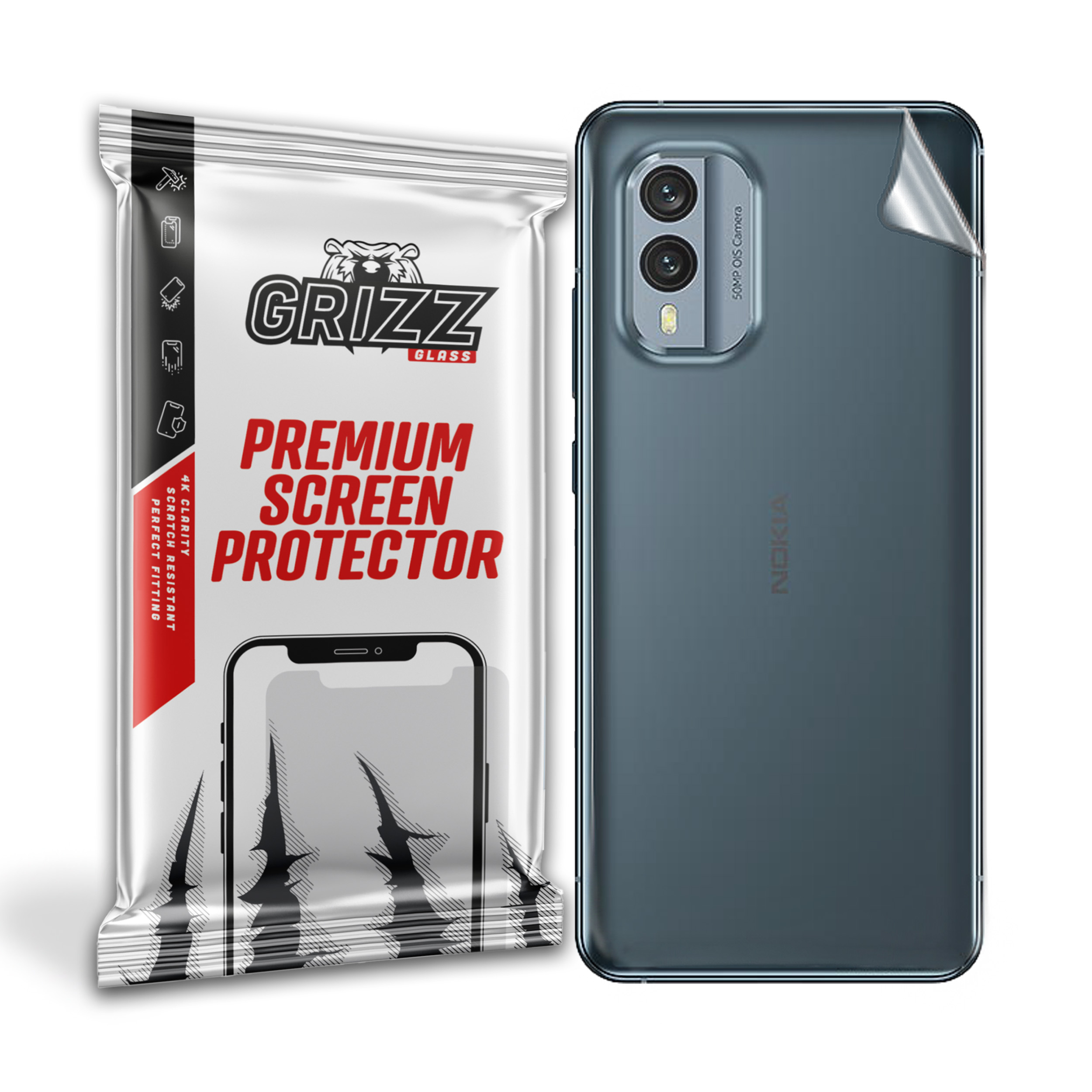 GrizzGlass SatinSkin Nokia X30