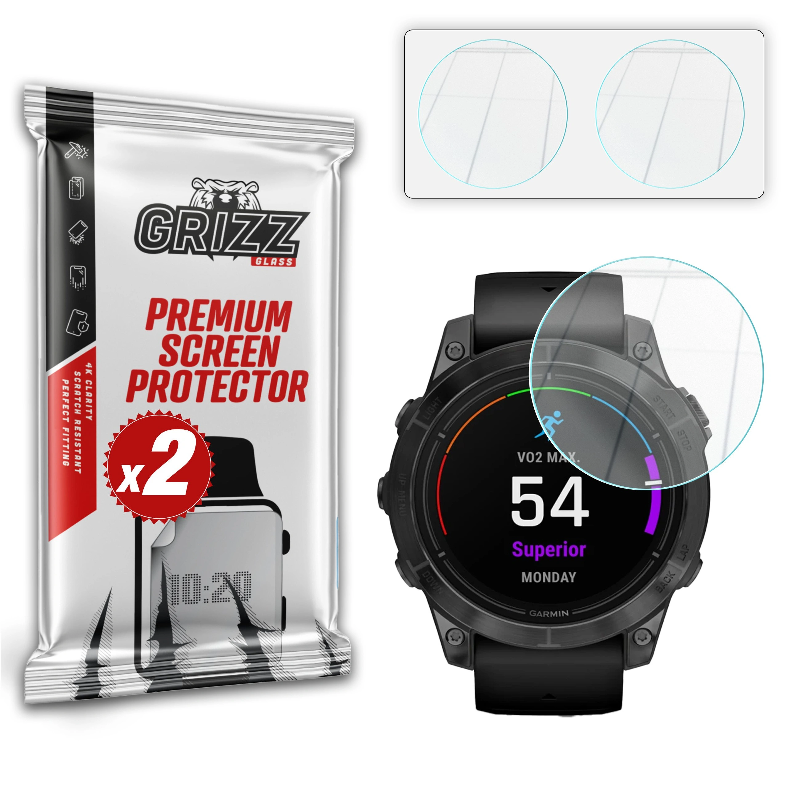 GrizzGlass HybridGlass Garmin epix Pro gen. 2 51mm