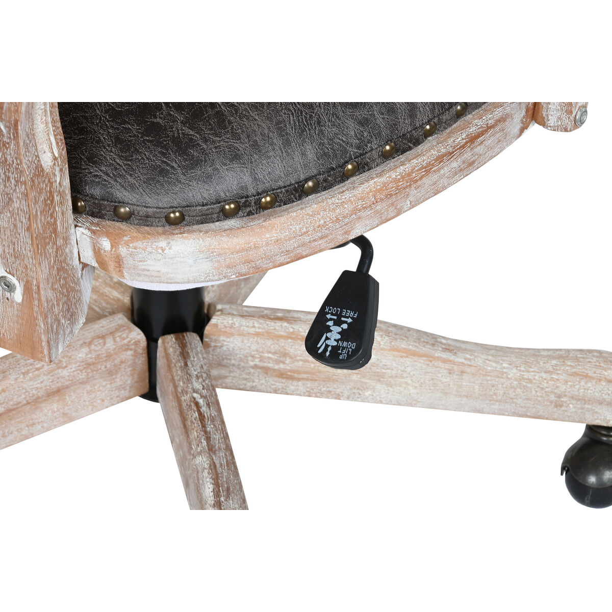 Chair DKD Home Decor Black Dark brown 52 x 50 x 88 cm