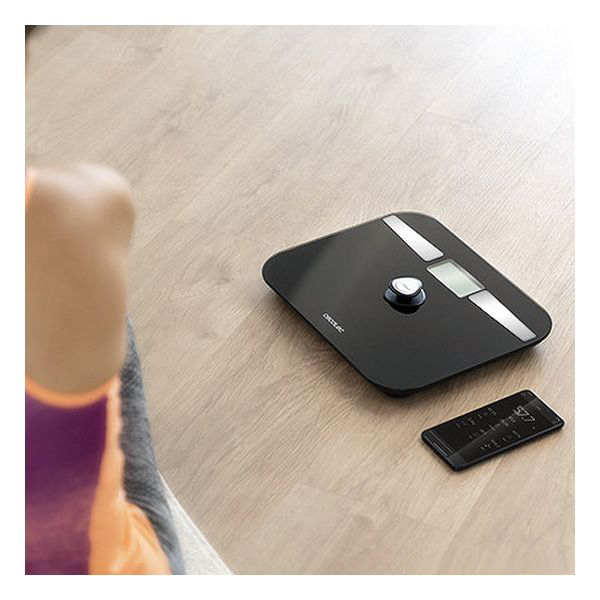 Digital Bathroom Scales Cecotec 	SURFACE PRECISION 10200 SMART HEALTHY LCD Bluetooth 180 kg Black Tempered Glass 180 kg