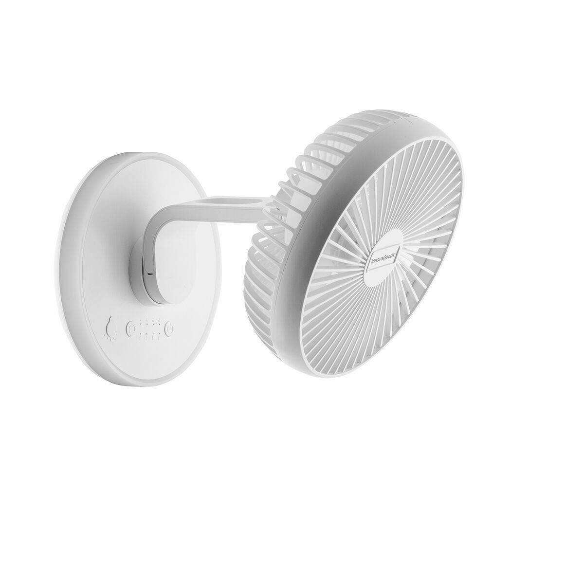 Rechargeable Desk Fan with LED FanLed InnovaGoods Ø6,6'' 4000 mAh Rechargeable Desk Fan with LED FanLed InnovaGoods Ø6,6'' 4000 mAh