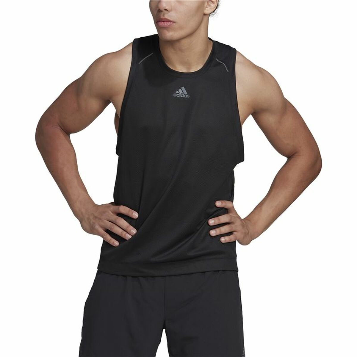 Men's Sleeveless T-shirt Adidas HIIT Spin Training Black