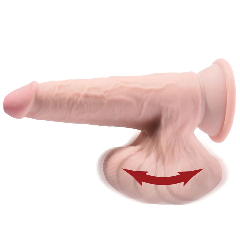 KING COCK PLUS 3D COCK SWINGING BALLS  12.7 CM