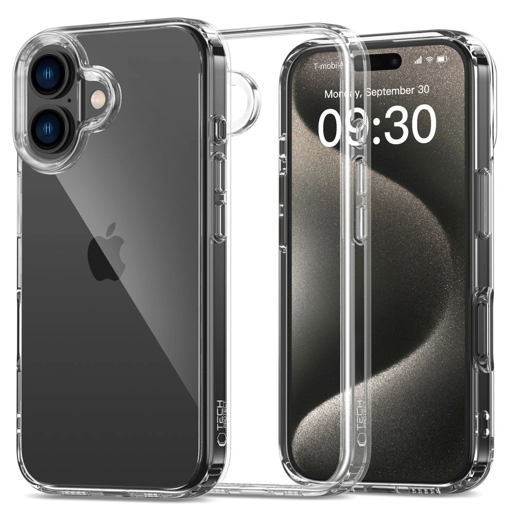 Case Tech-Protect Flexair Hybrid Apple iPhone 16 Clear