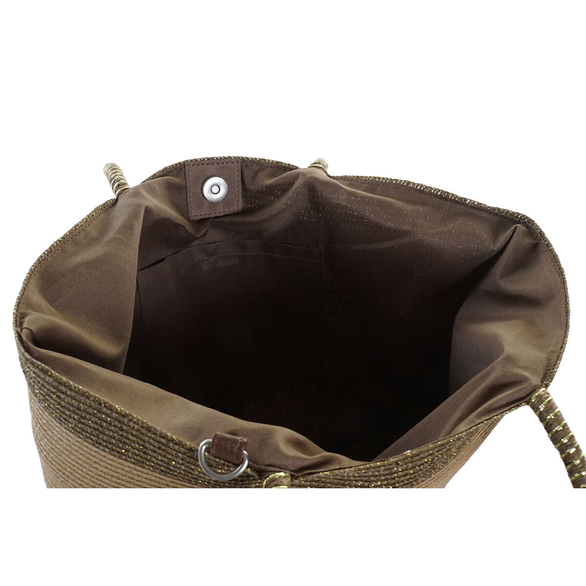 Strandtasche DKD Home Decor 43 x 10 x 28 cm Beige Braun grün (2 Stück)