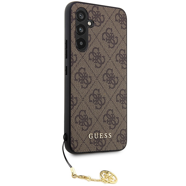 Guess GUHCSA54GF4GBR Samsung Galaxy A54 5G brown hard case 4G Charms Collection