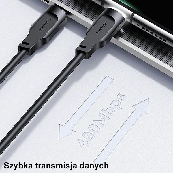 USAMS Lithe Series Cable USB-C PD Fast Charging 1,2m 100W purple (US-SJ567)