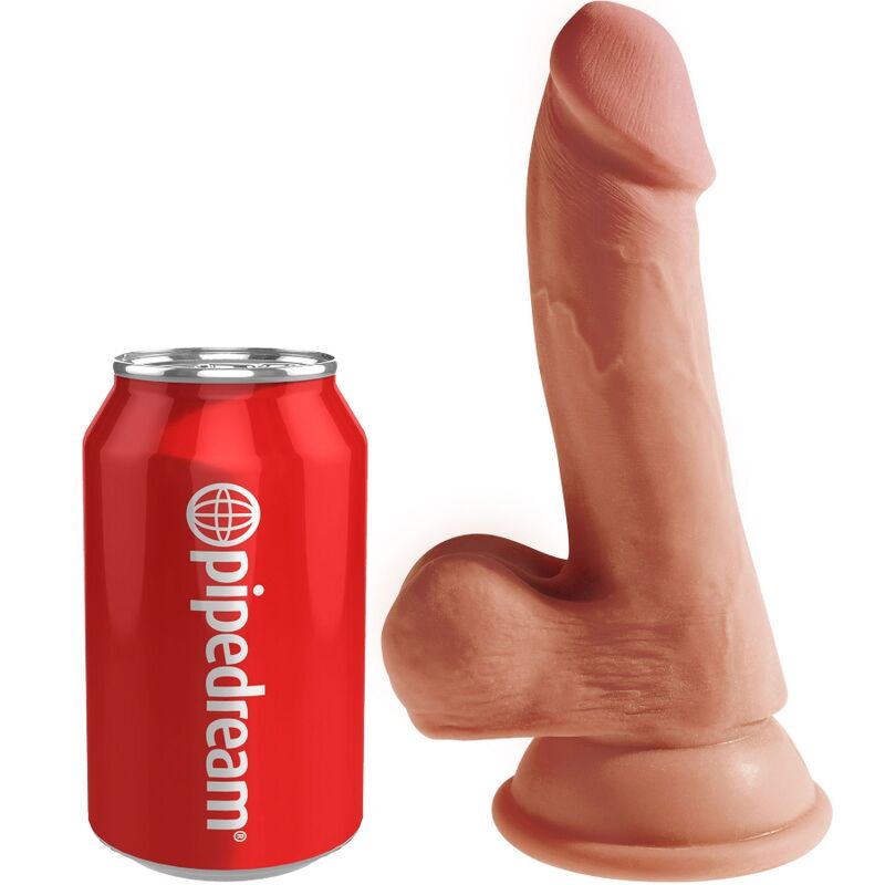 KING COCK PLUS 3D COCK WITH BALLS 17 CM
