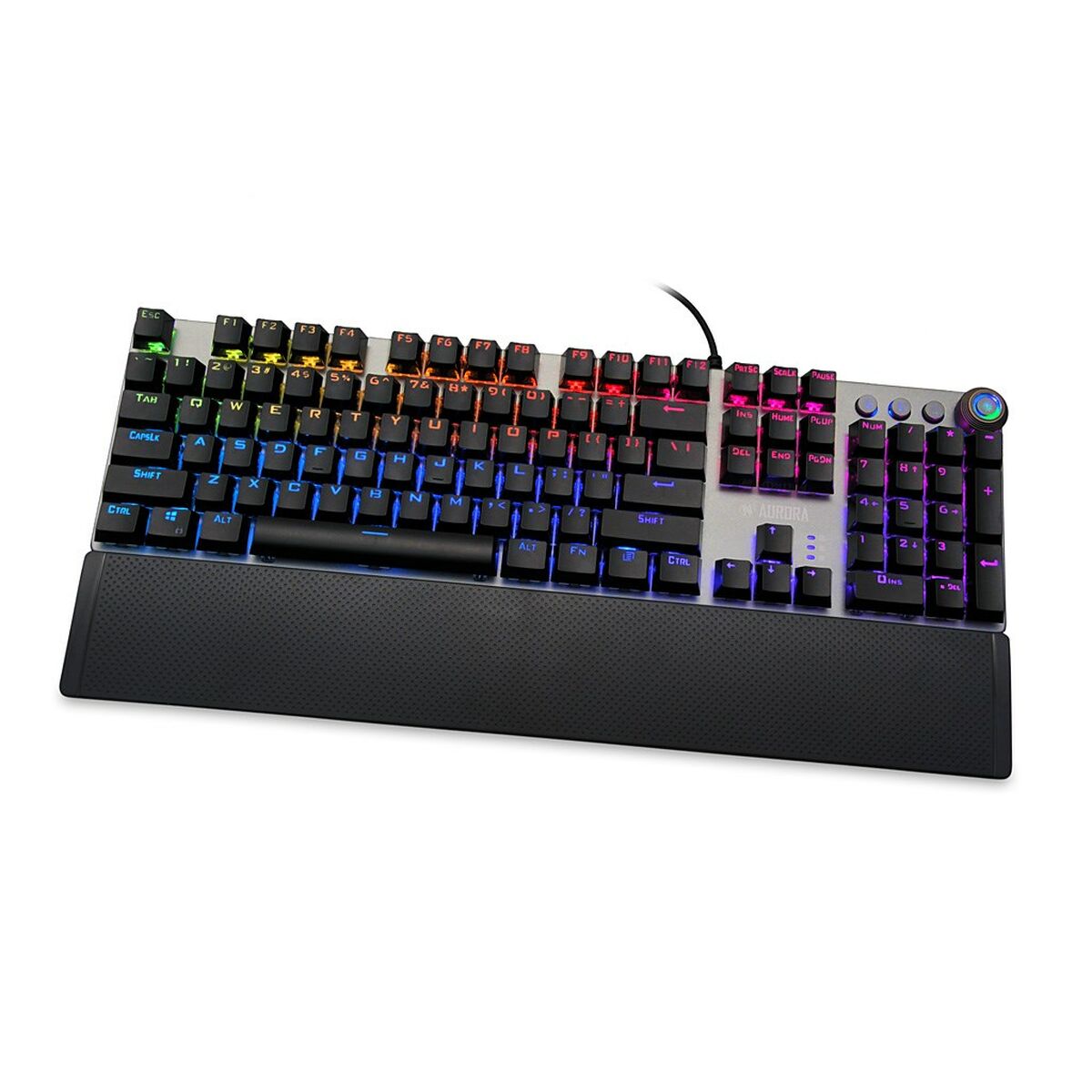 Keyboard Ibox AURORA K-4 Black Black/Silver QWERTY Keyboard Ibox AURORA K-4 Black Black/Silver QWERTY