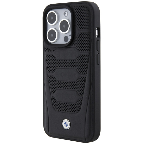 BMW BMHCP15X22RPSK Apple iPhone 15 Pro Max Leather Seats Pattern black