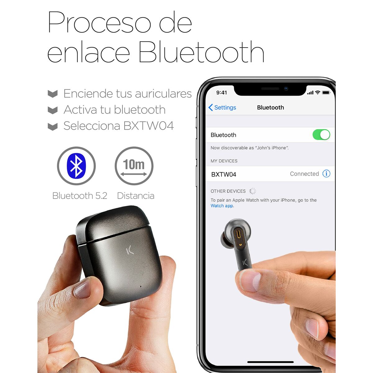 Bluetooth Headphones KSIX Spark Bluetooth Headphones KSIX Spark