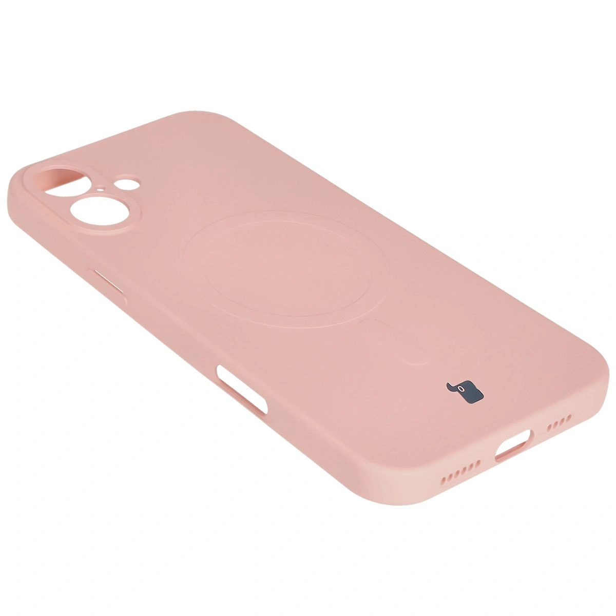 Bizon Case Silicone Magnetic Apple iPhone 16 light pink