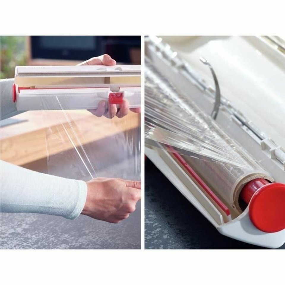 Toilet-roll holder, kitchen-roll holder Leifheit White Cardboard Plastic Film