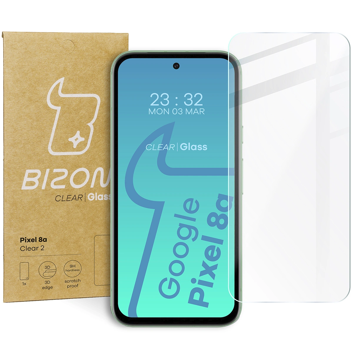 Bizon Glass Clear 2 Pixel 8a