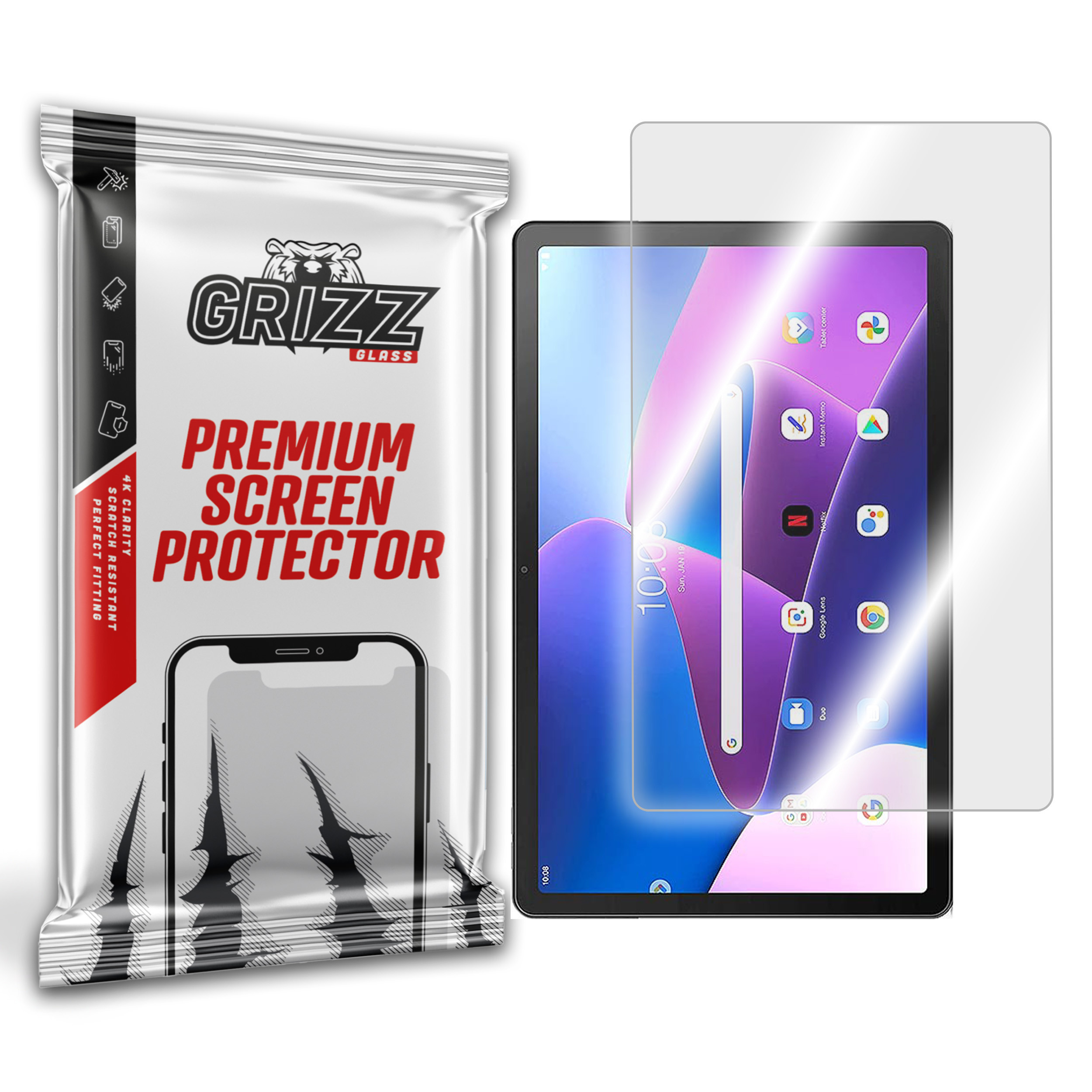 GrizzGlass HybridGlass Lenovo Tab M10 Plus (3rd generation) hybrid glass