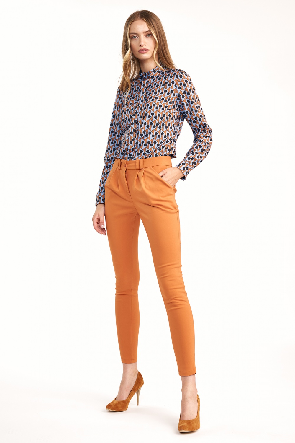  Women trousers model 158902 Nife  orange