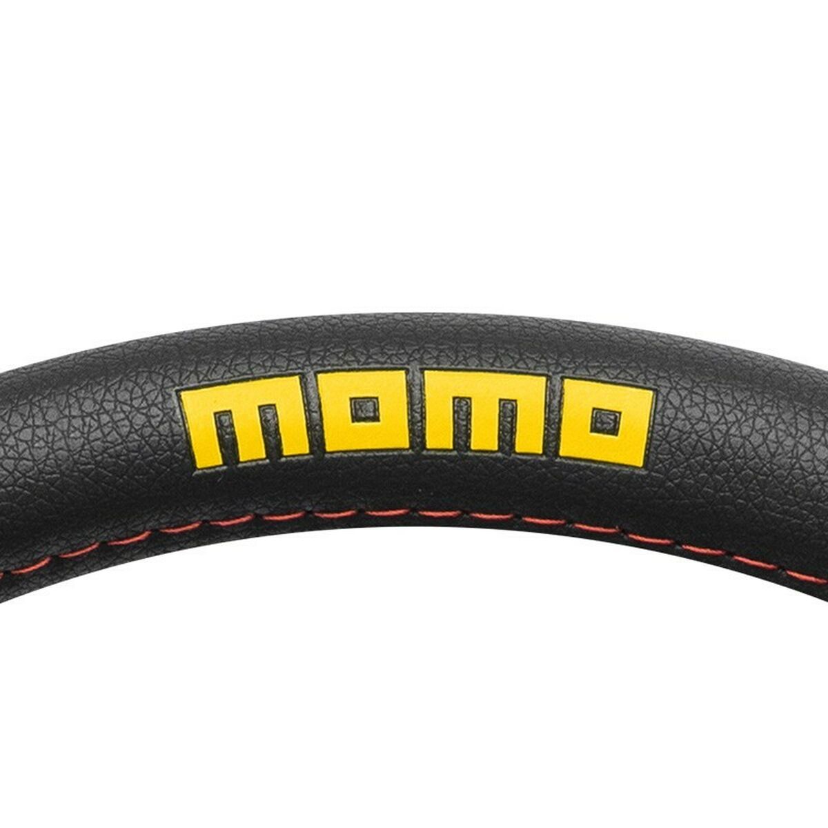 Steering Wheel Cover MOMO MOMLSWC0LAPBR Black/Red Ø 38-39 cm