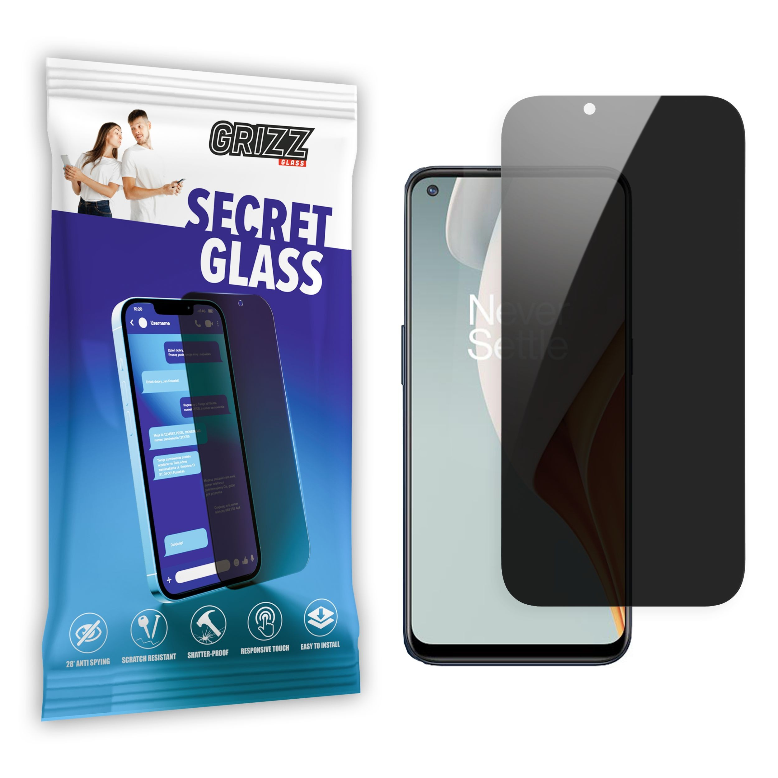 GrizzGlass SecretGlass OnePlus Nord N100