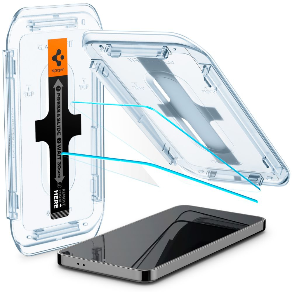 Spigen GLAS.tR ez Fit Samsung Galaxy S24+ Plus Clear [2 PACK]