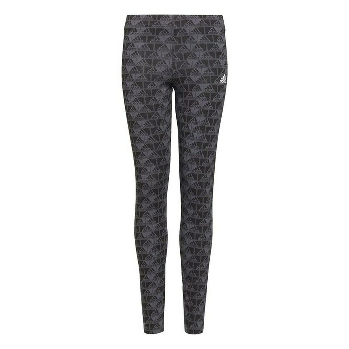 Sports Leggings Adidas Essentials Logo Grey