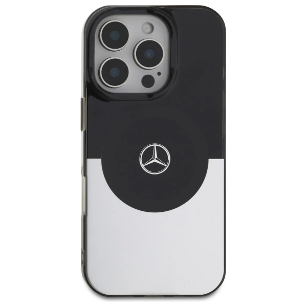 Mercedes MEHMP16L23HBIGK Apple iPhone 16 Pro hardcase Double Layer BiColor MagSafe black silver