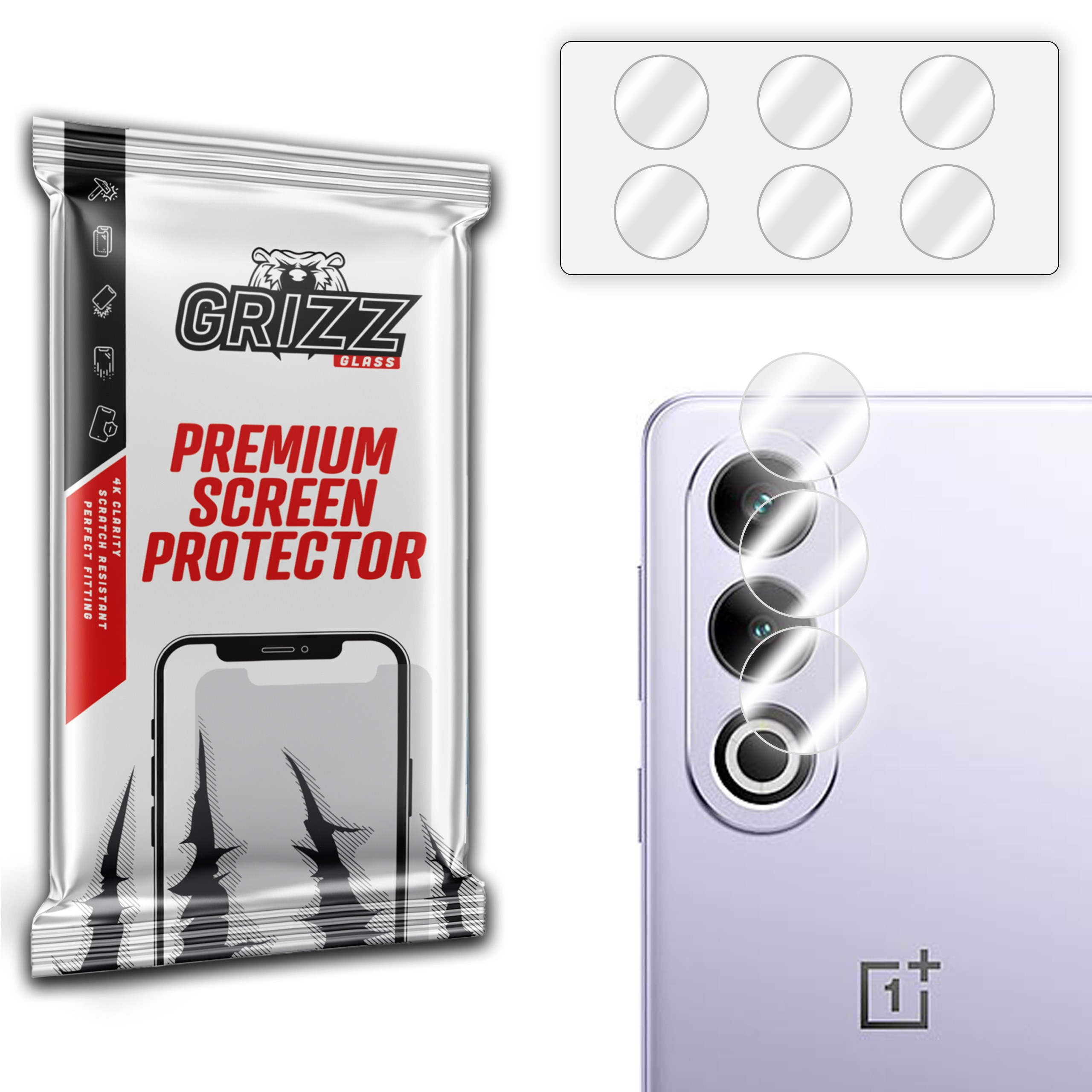 GrizzGlass HybridGlass Camera OnePlus Ace 3V