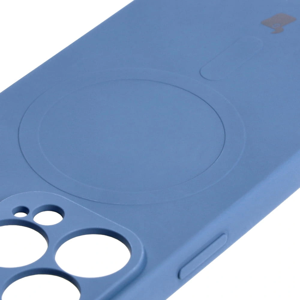 Bizon Case Silicone Magnetic Apple iPhone 13 Pro navy blue