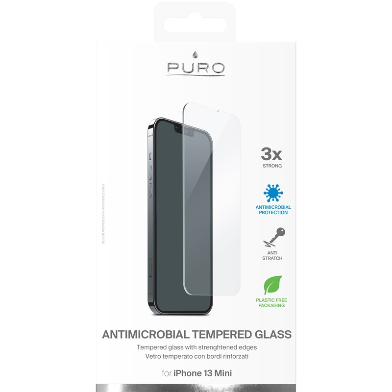 PURO Glass Anti-Bacterial Apple Apple iPhone 13 mini