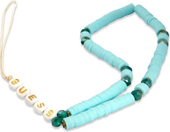 Guess GUSTPEARP Phone Strap blue Heishi Beads
