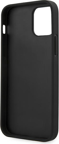 Guess GUHCP12MG4GFGR Apple iPhone 12/12 Pro grey hard case 4G Metal Gold Logo