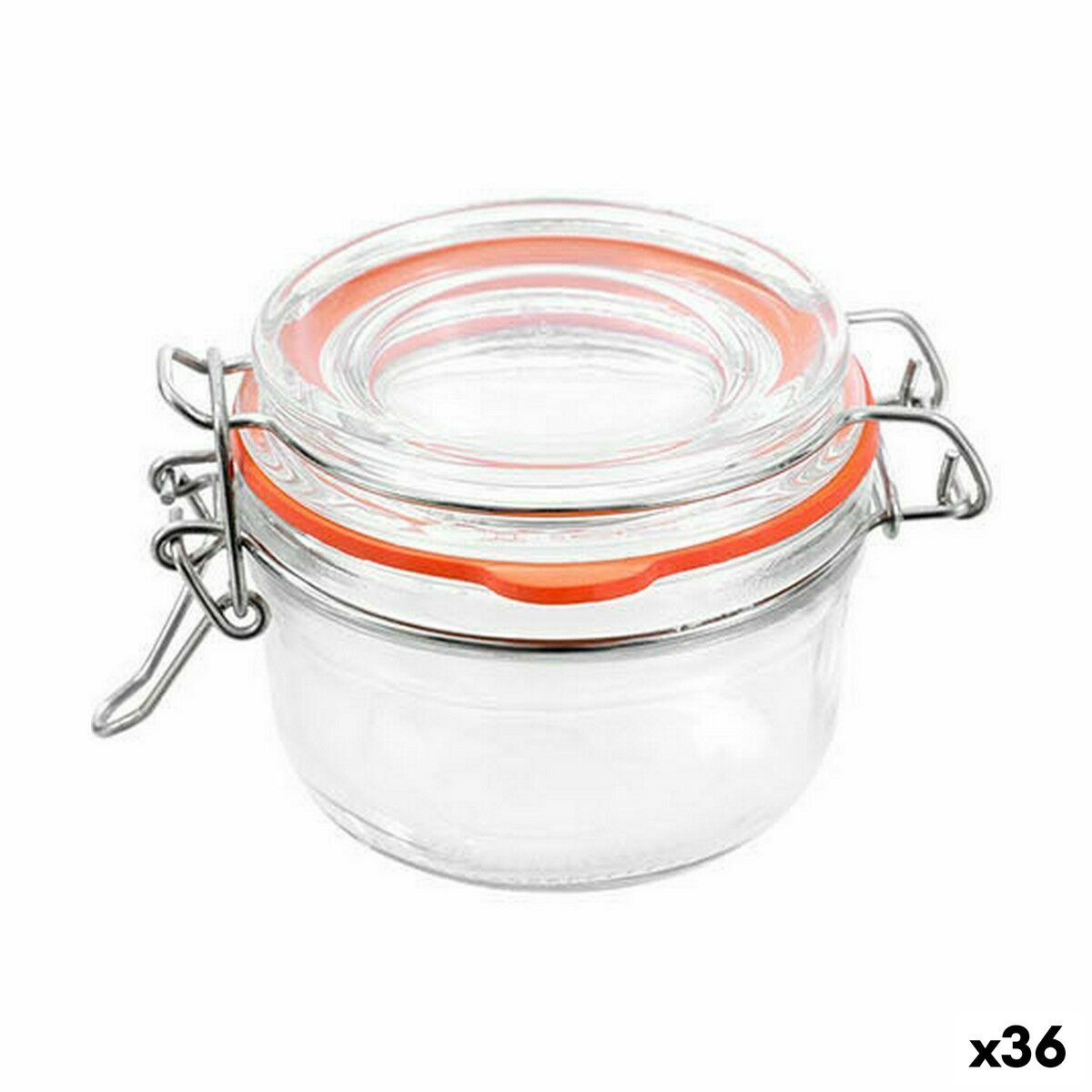Jar La Mediterránea Hermetic Glass 150 ml (36 Units) Jar La Mediterránea Hermetic Glass 150 ml (36 Units)