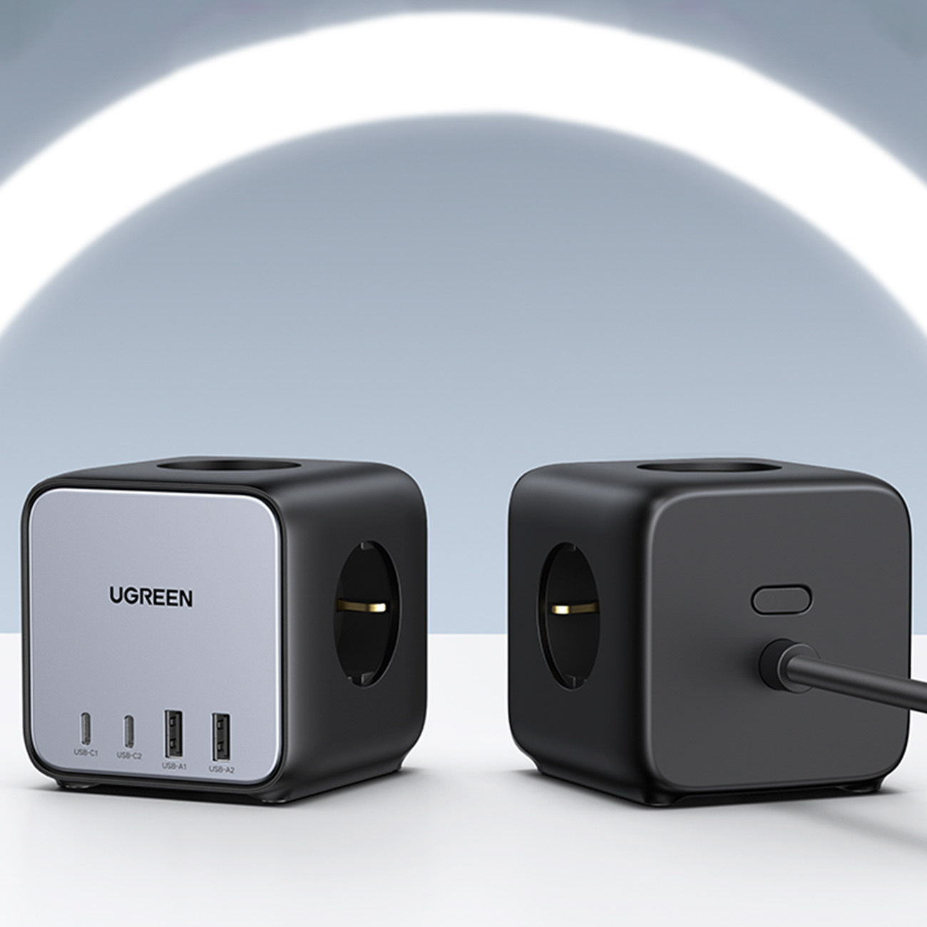 UGREEN CD268 Power Strip Cube 65W USB-A/USB-C + 3x AC black