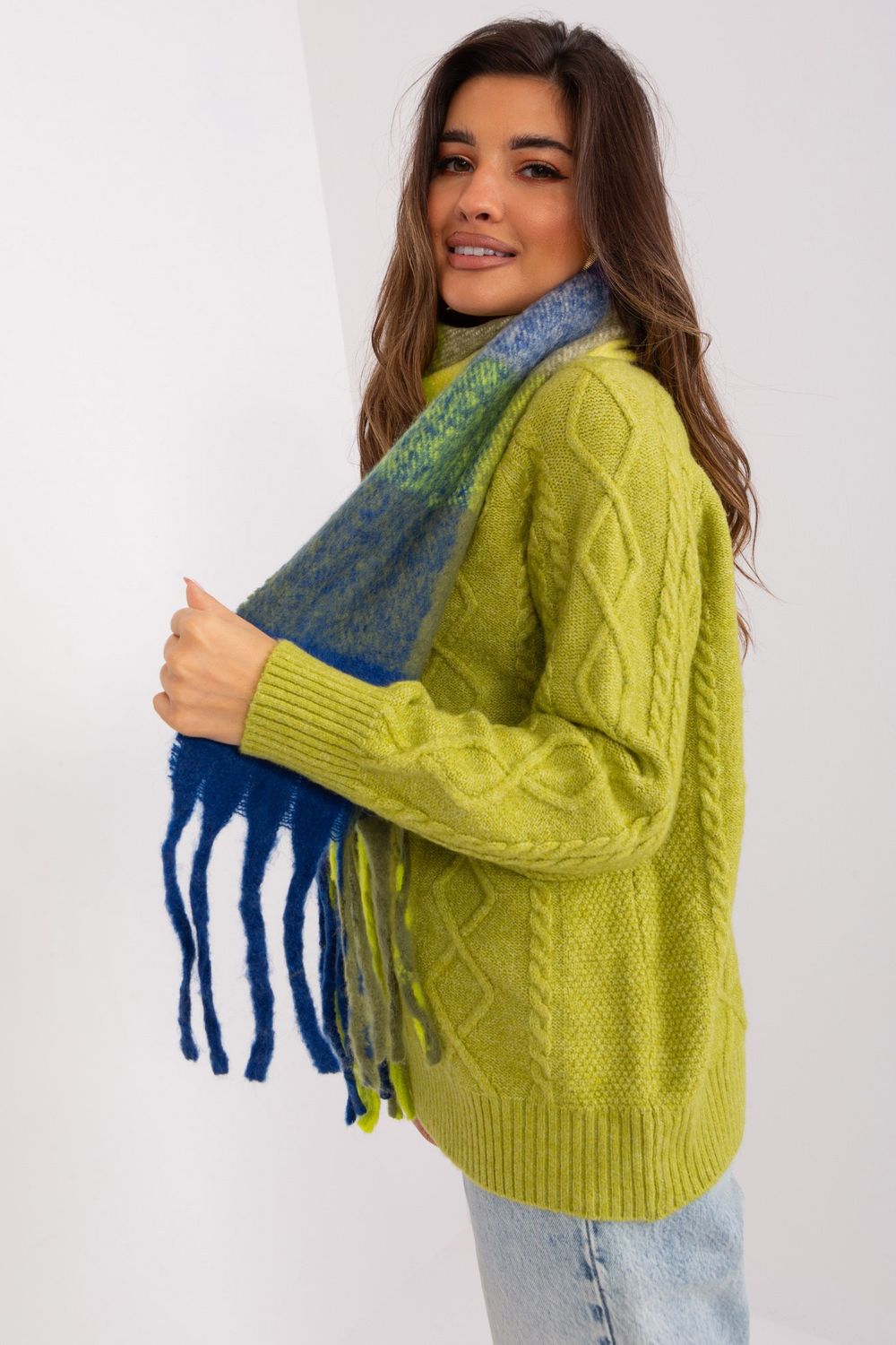  Shawl model 191723 AT  blue