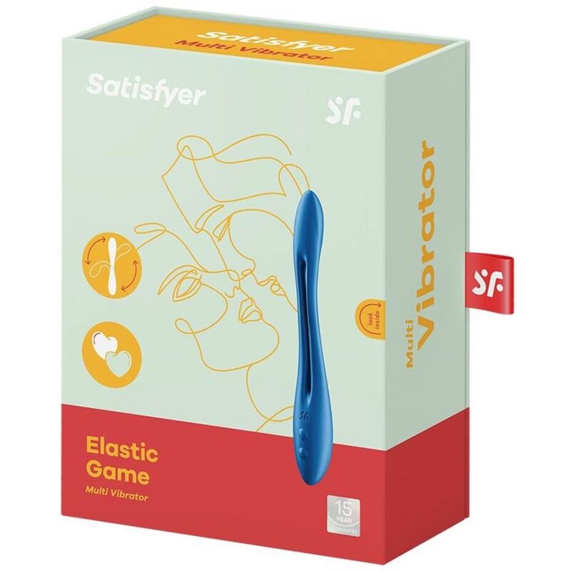 SATISFYER ELASTIC GAME MULTI VIBRATOR - BLUE