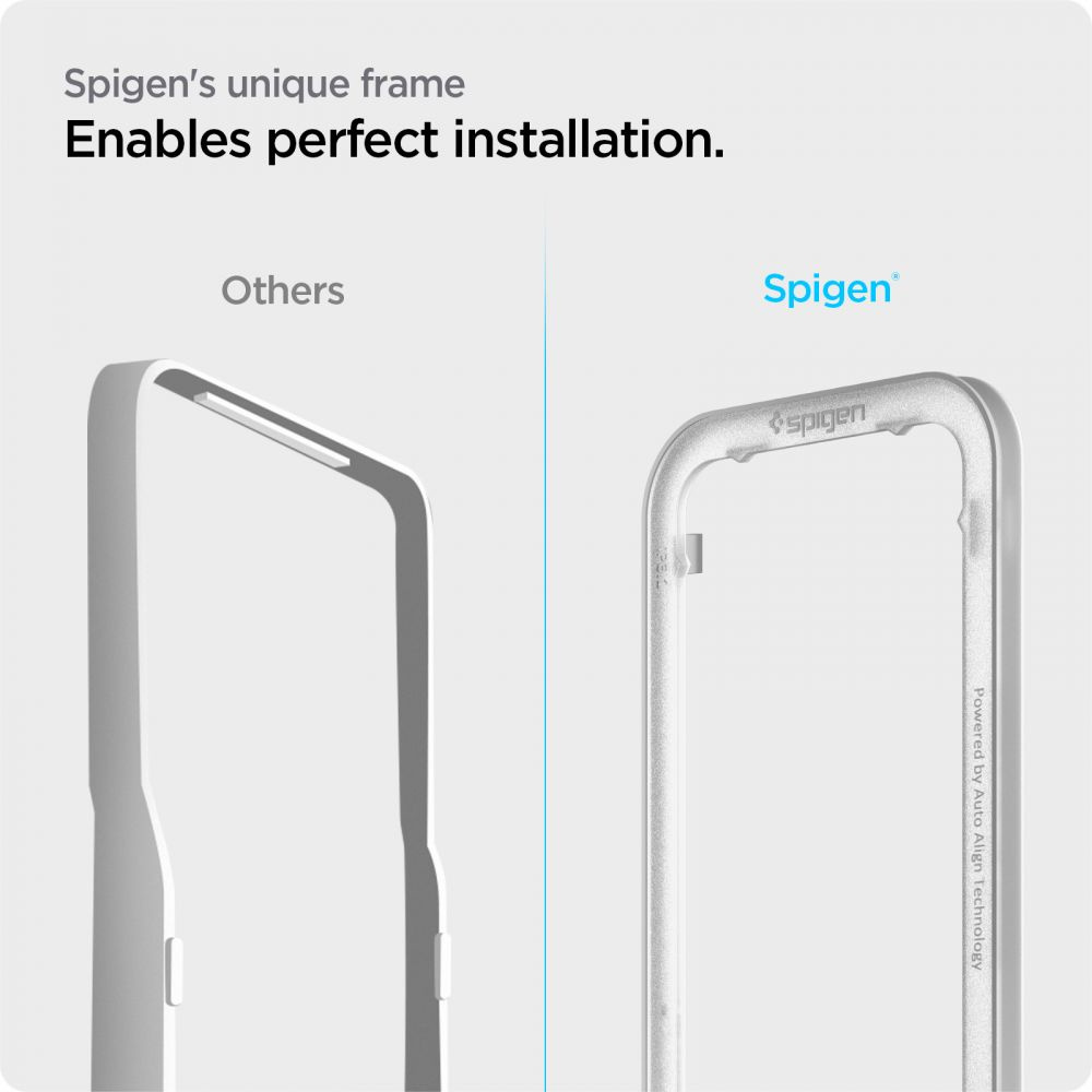 Spigen GLAS.tR Slim AlignMaster Apple iPhone 14/13/13 Pro Black [2 PACK]