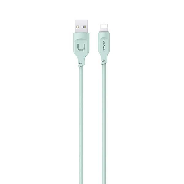 USAMS Lithe Series Cable USB/Lightning Fast Charging 2,4A 1,2m green (US-SJ565)