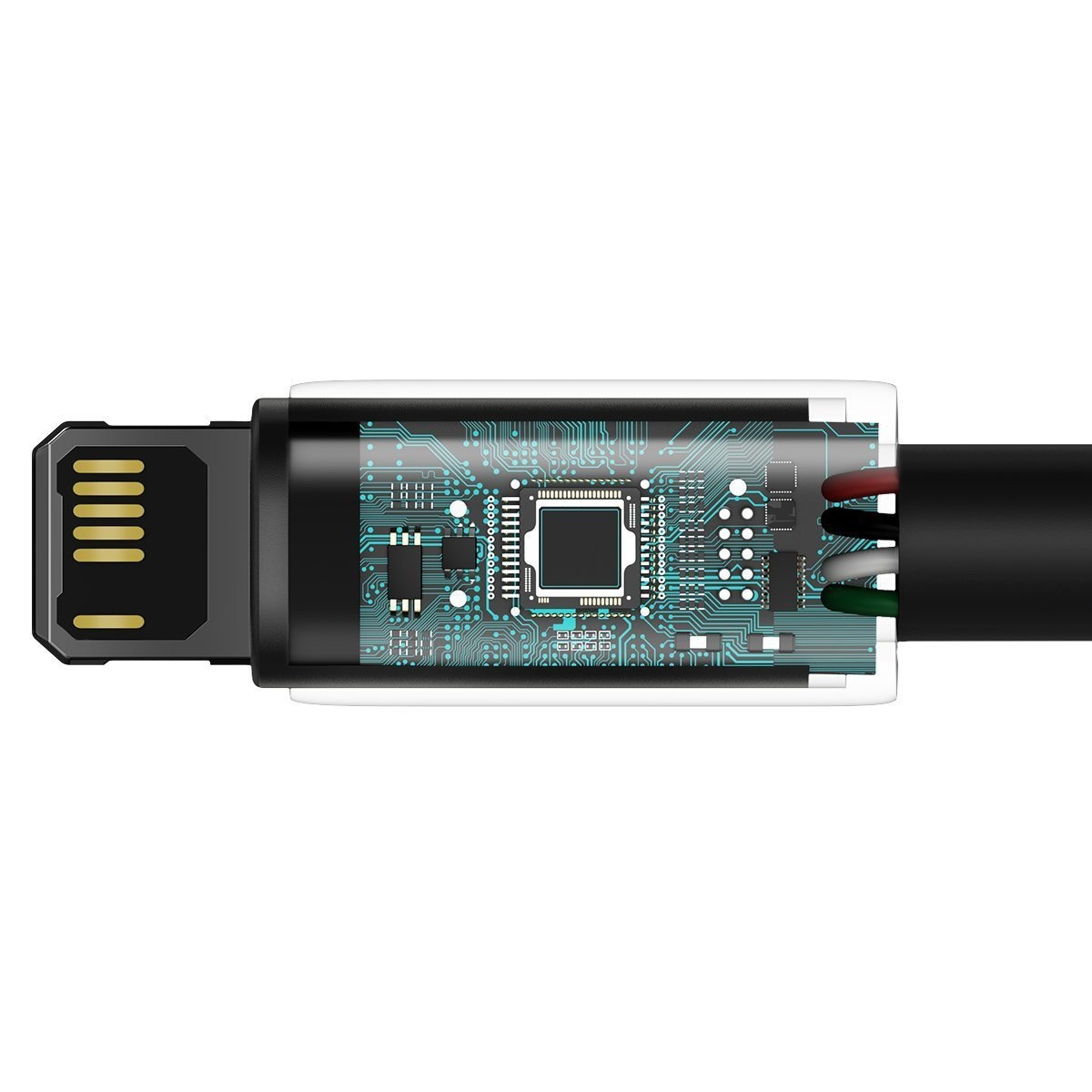 Baseus Tungsten Gold Cable USB Lightning 2.4A 2m (black)