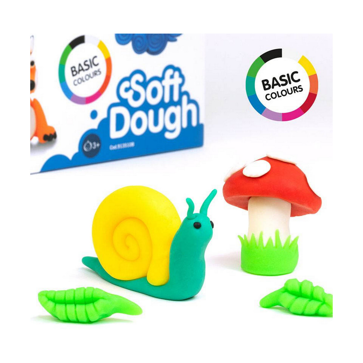 Modelling Clay Game Milan Soft dough 913510B Vegetable Blue Yellow