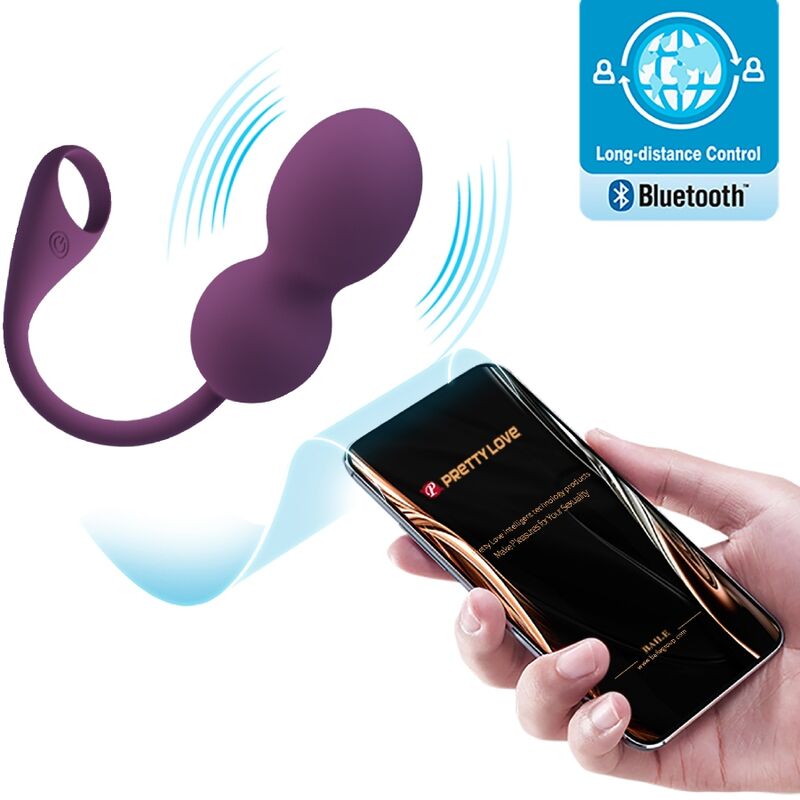 PRETTY LOVE - ELVIRA KEGEL BALLS APP REMOTE CONTROL PURPLE PRETTY LOVE - ELVIRA KEGEL BALLS APP REMOTE CONTROL PURPLE