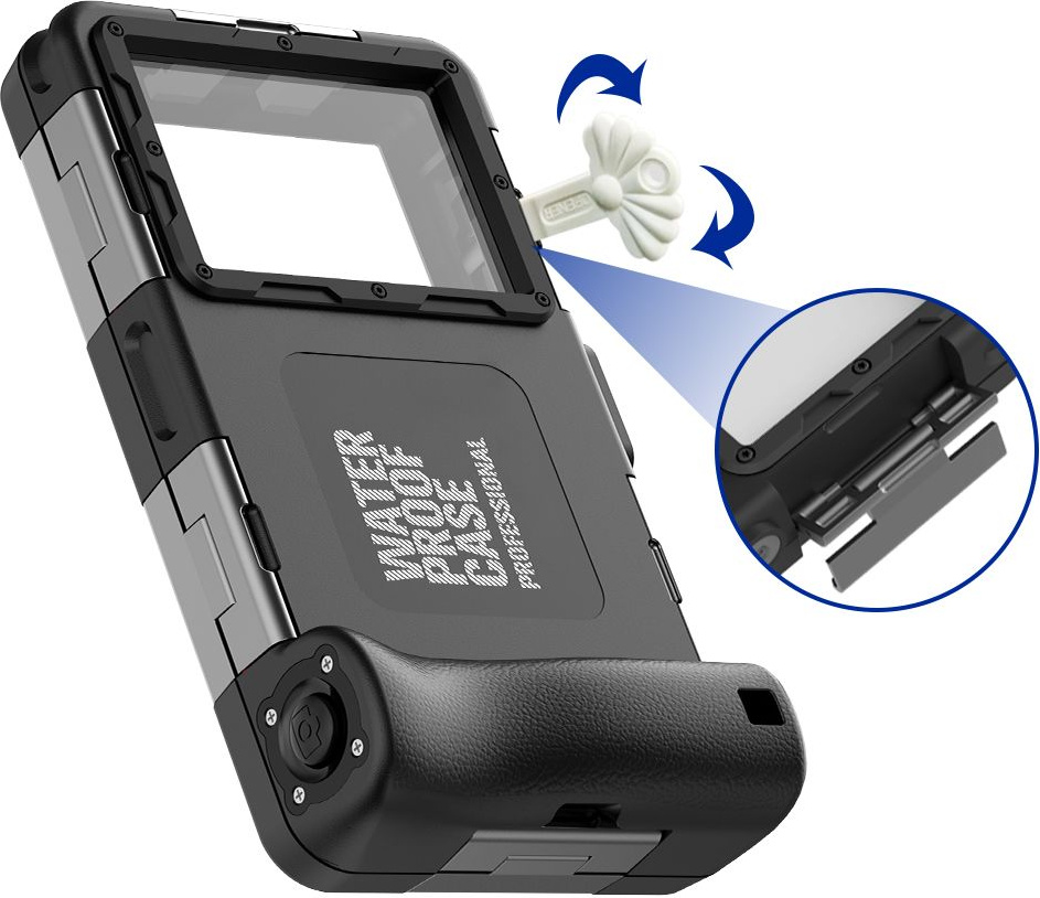 Tech-Protect IPX8 Universal Diving Waterproof Case Black