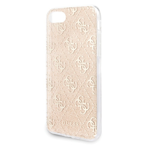 Guess GUHCI8PCU4GLGO Apple iPhone SE 2022/SE 2020/8/7 gold hard case 4G Glitter