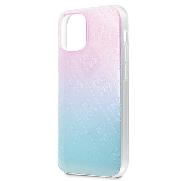 Guess GUHCP12S3D4GGBP Apple iPhone 12 mini blue&pink hardcase 4G 3D Pattern Collection