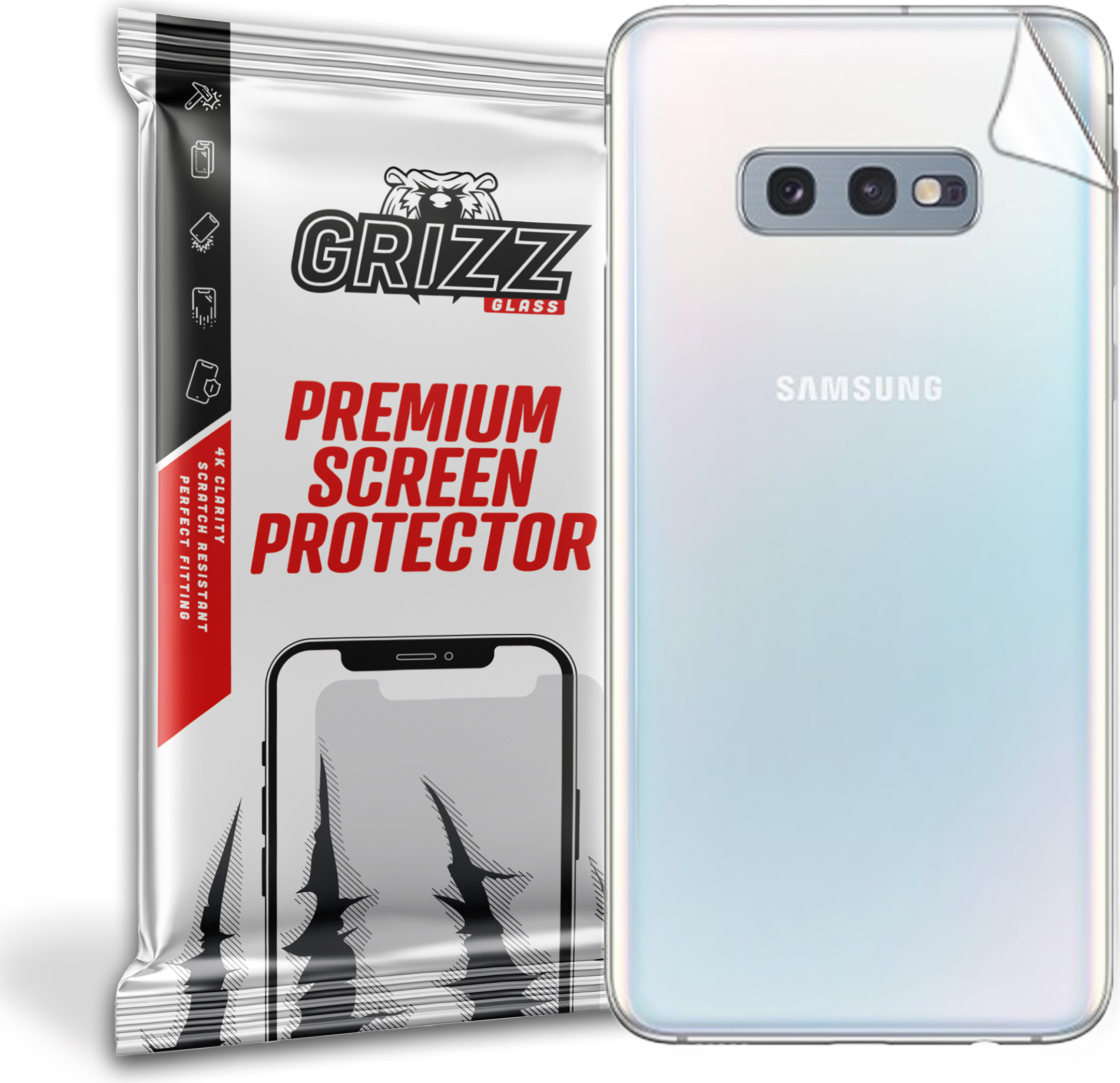 GrizzGlass SatinSkin Samsung Galaxy S10e